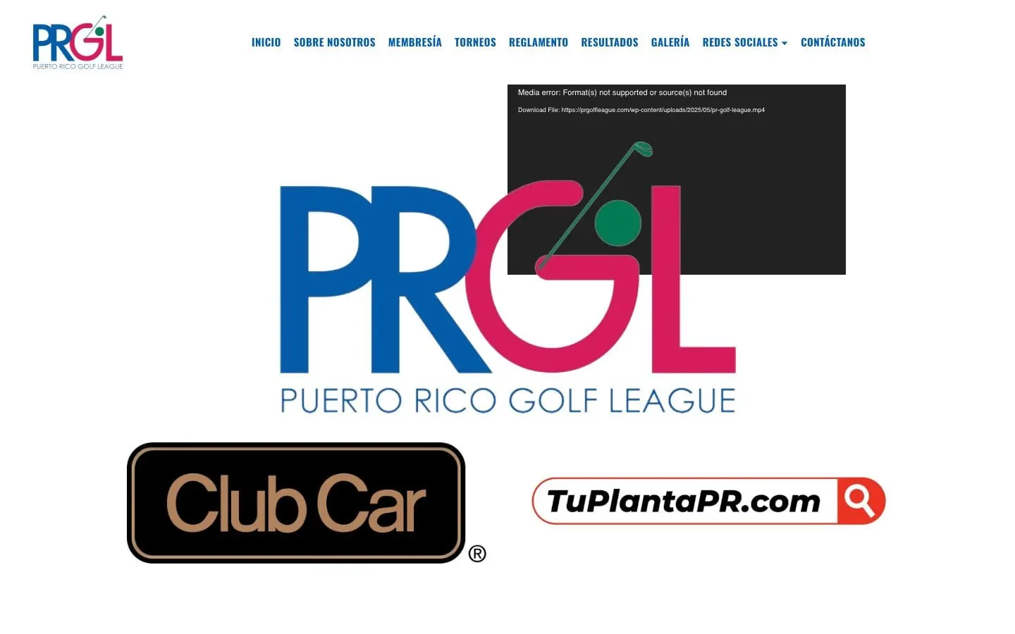 Golf league website designed and developed by BlackByte