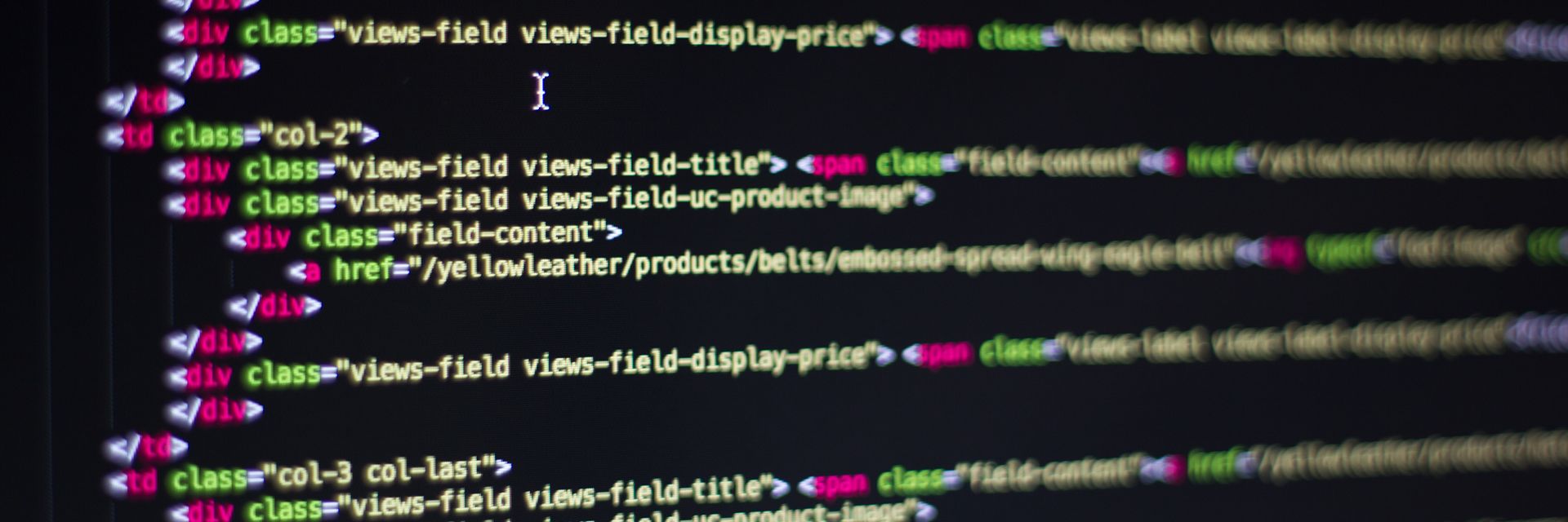 Modern software development abstract visualization section background by BlackByte